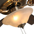 Aquacubic Bathroom 52" LED Light Hugger/Low Profile Ceiling Fan with Pull Chain Control